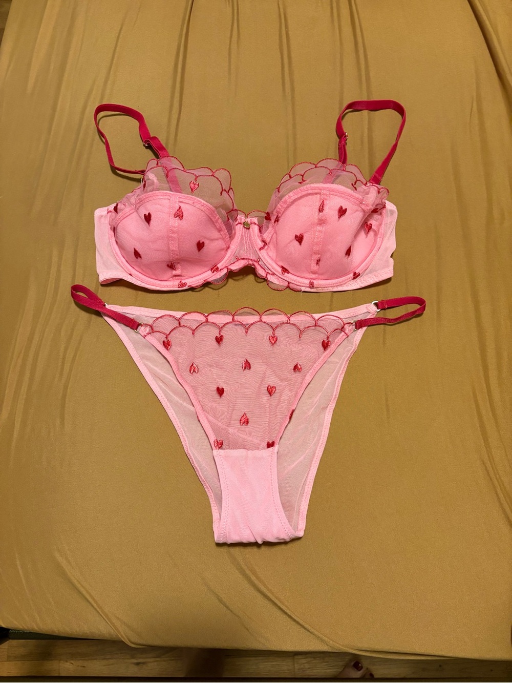 Adore Me Pink lingerie set
